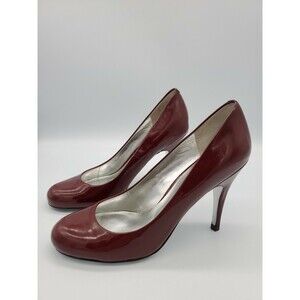 Jessica Simpson Oscar Red Round toe Patent Leather Heel Pump 6B 36 Barely Used